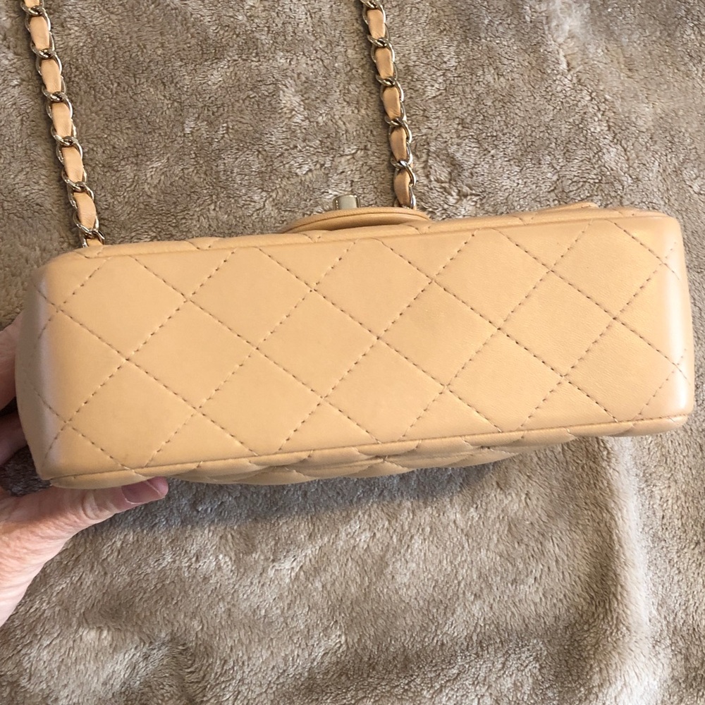 Chanel Tan Quilted Leather Mini Shoulder Bag - Picture 15 of 16